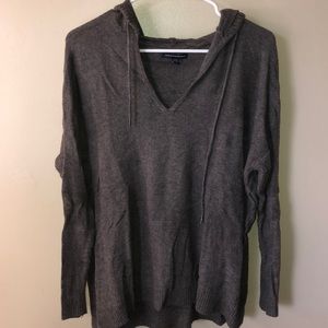 Dark Grey V-neck Sweater